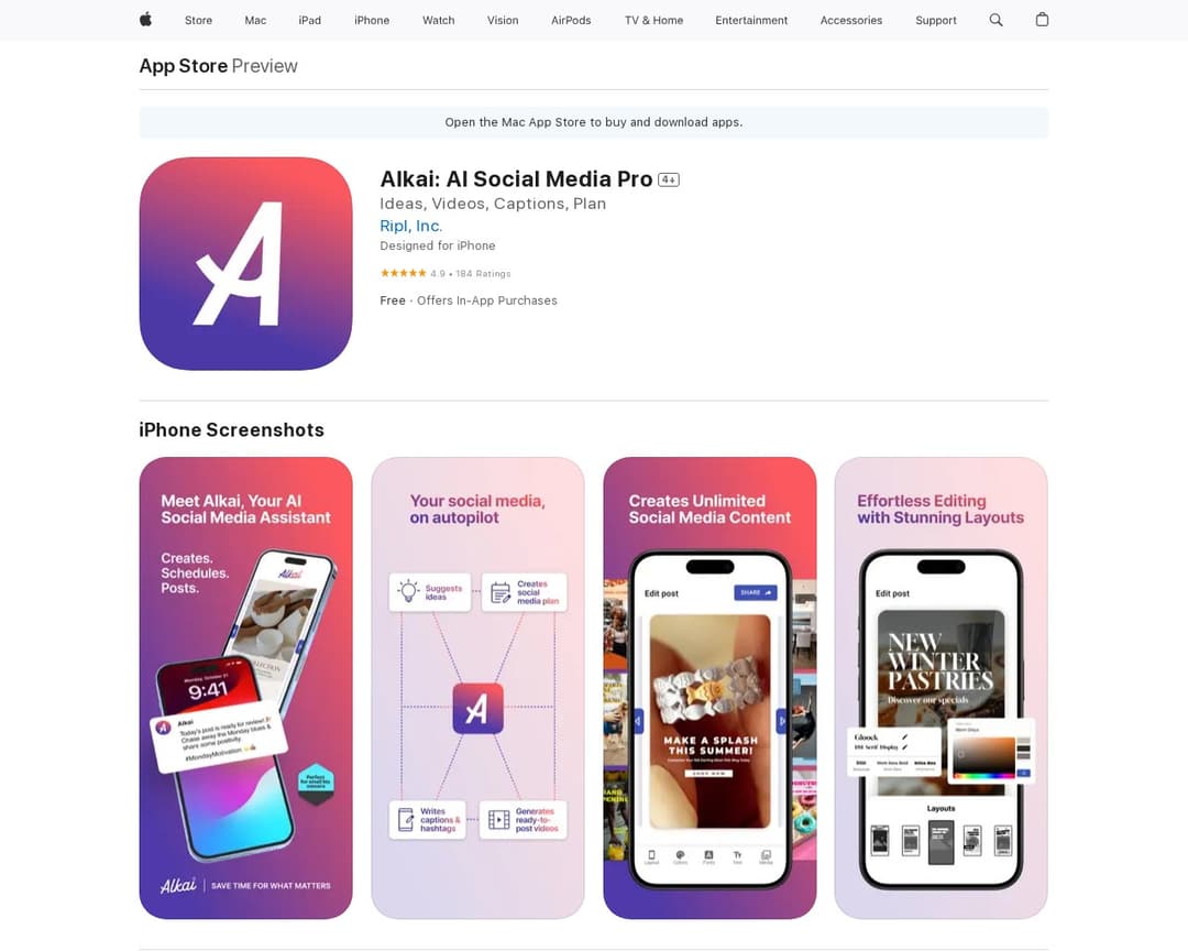 Alkai: AI Social Media Pro