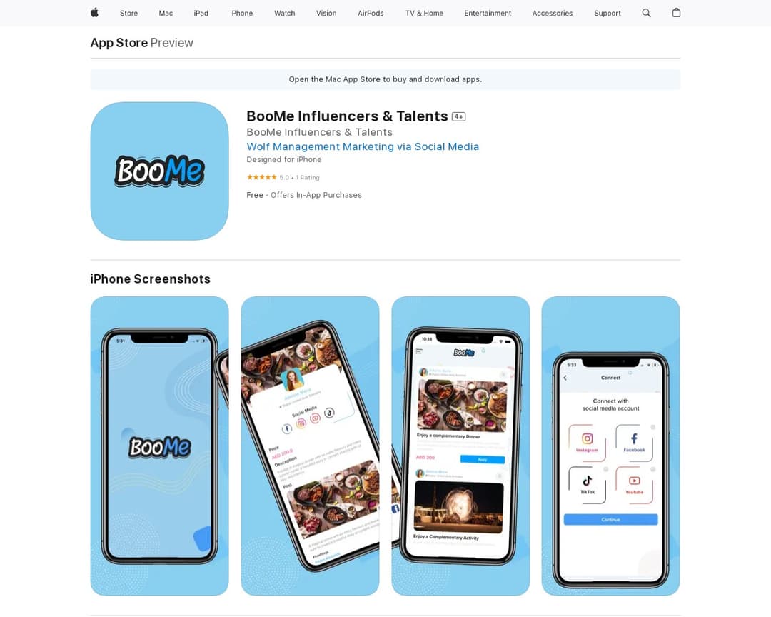 BooMe Influencers & Talents