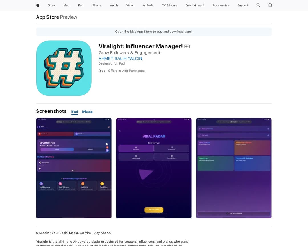 Viralight: Influencer Manager!