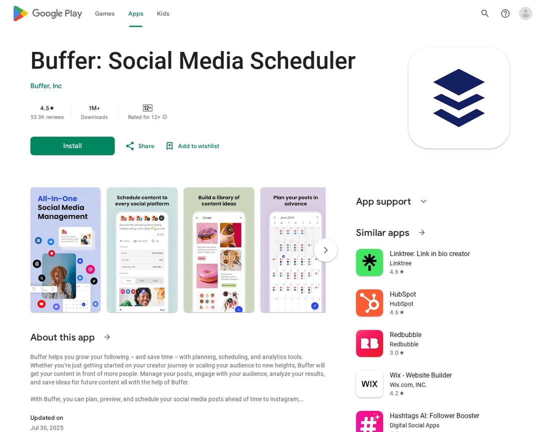 Buffer: Social Media Scheduler
