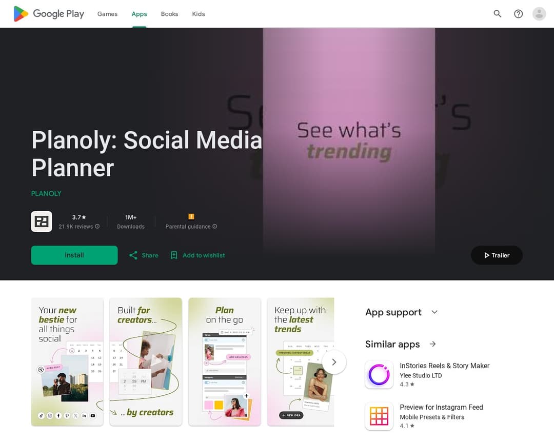 Planoly: Social Media Planner
