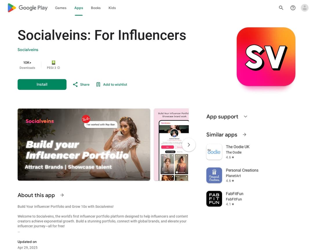Socialveins: For Influencers