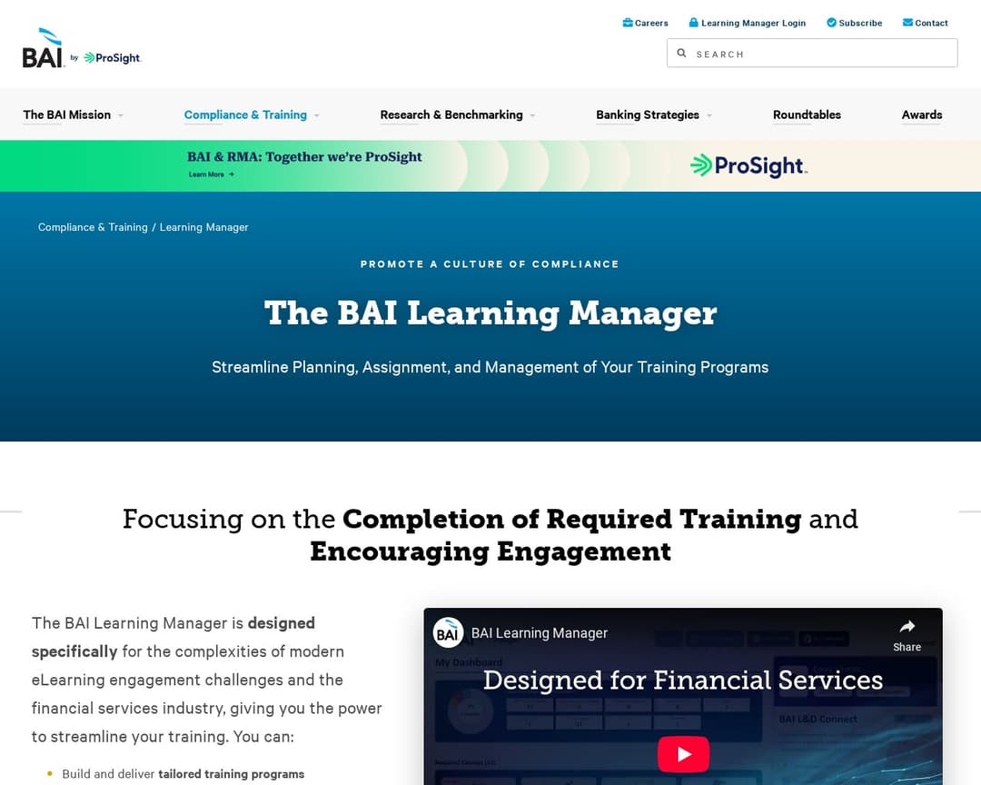 BAI Learning Manager