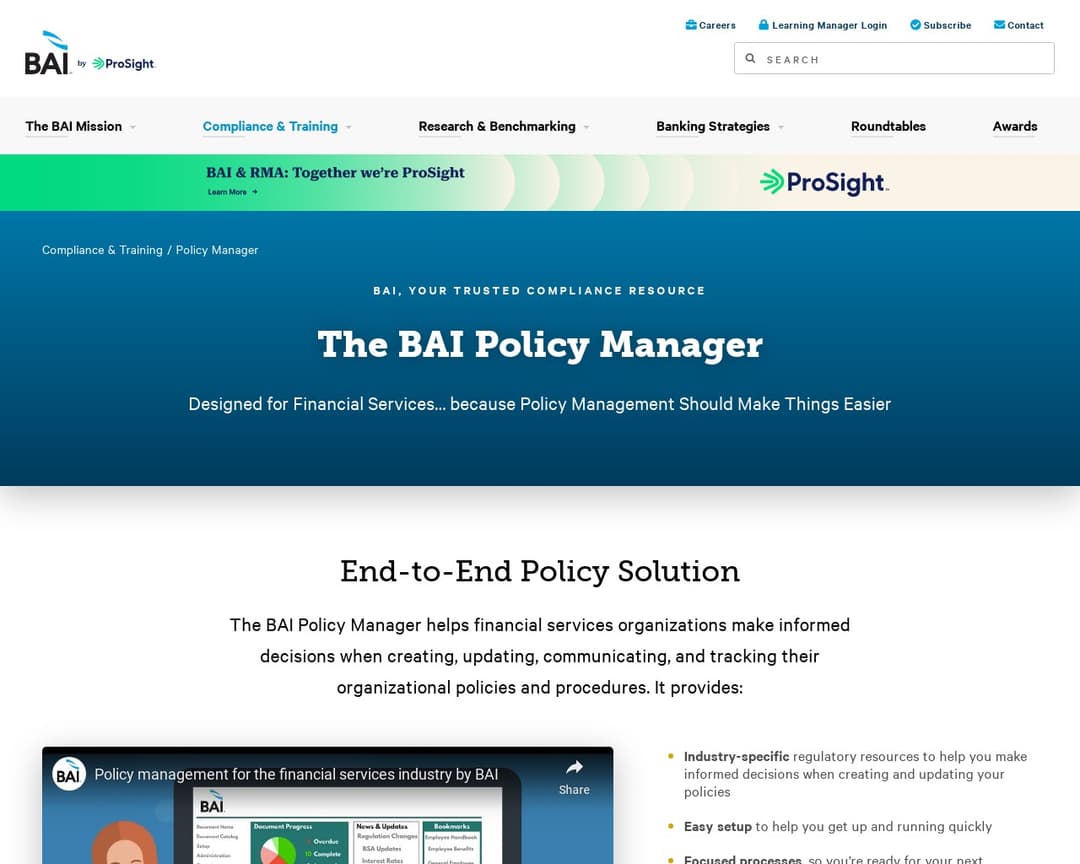 BAI Policy Manager