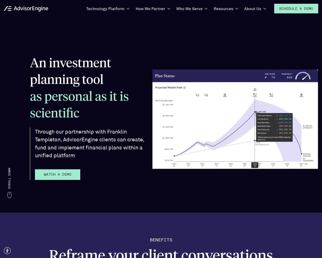 AdvisorEngine Goals-based Planning