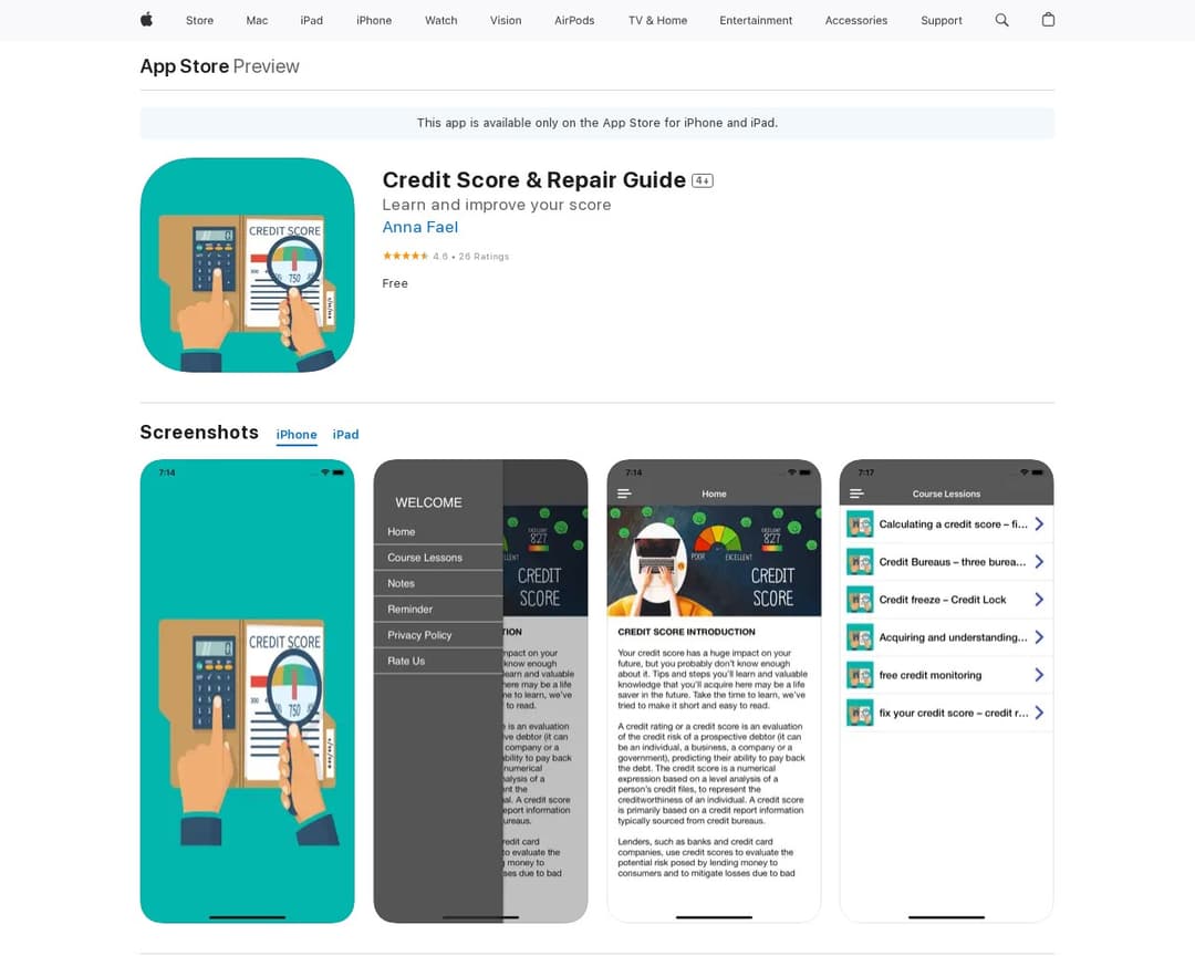 Credit Score & Repair Guide