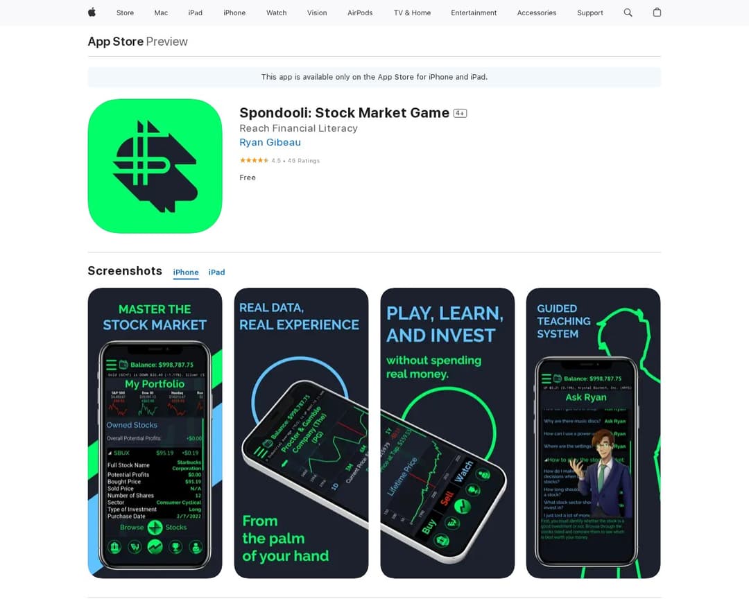 Spondooli: Stock Market Game