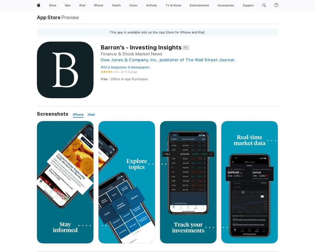 Barron’s - Investing Insights
