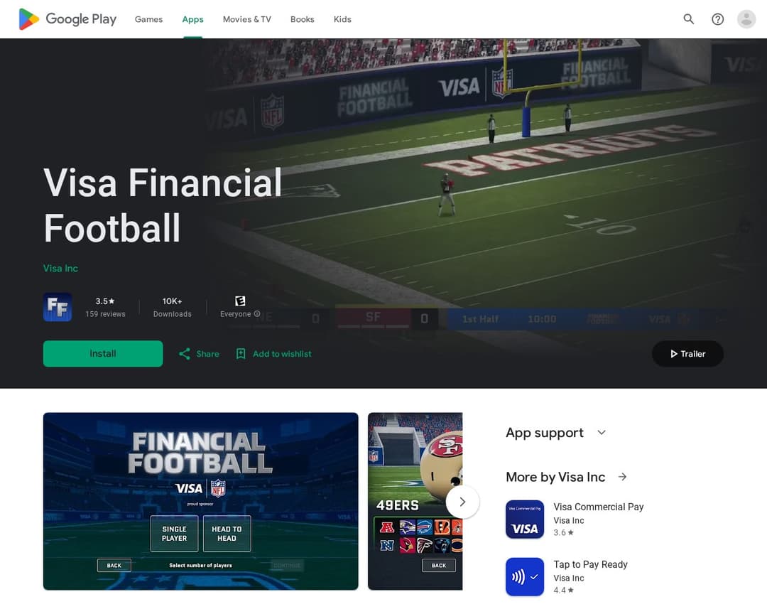 Visa Financial Football