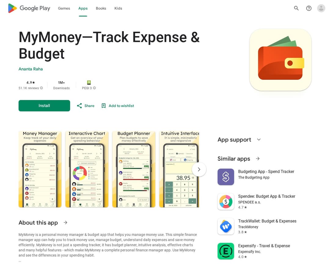 MyMoney—Track Expense & Budget