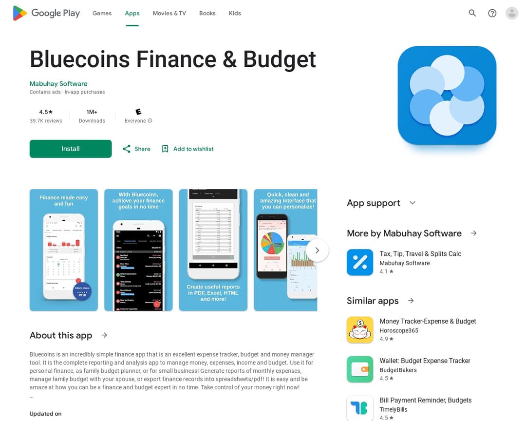 Bluecoins Finance & Budget