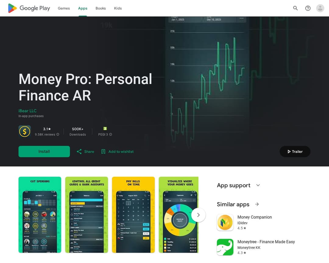 Money Pro: Personal Finance AR