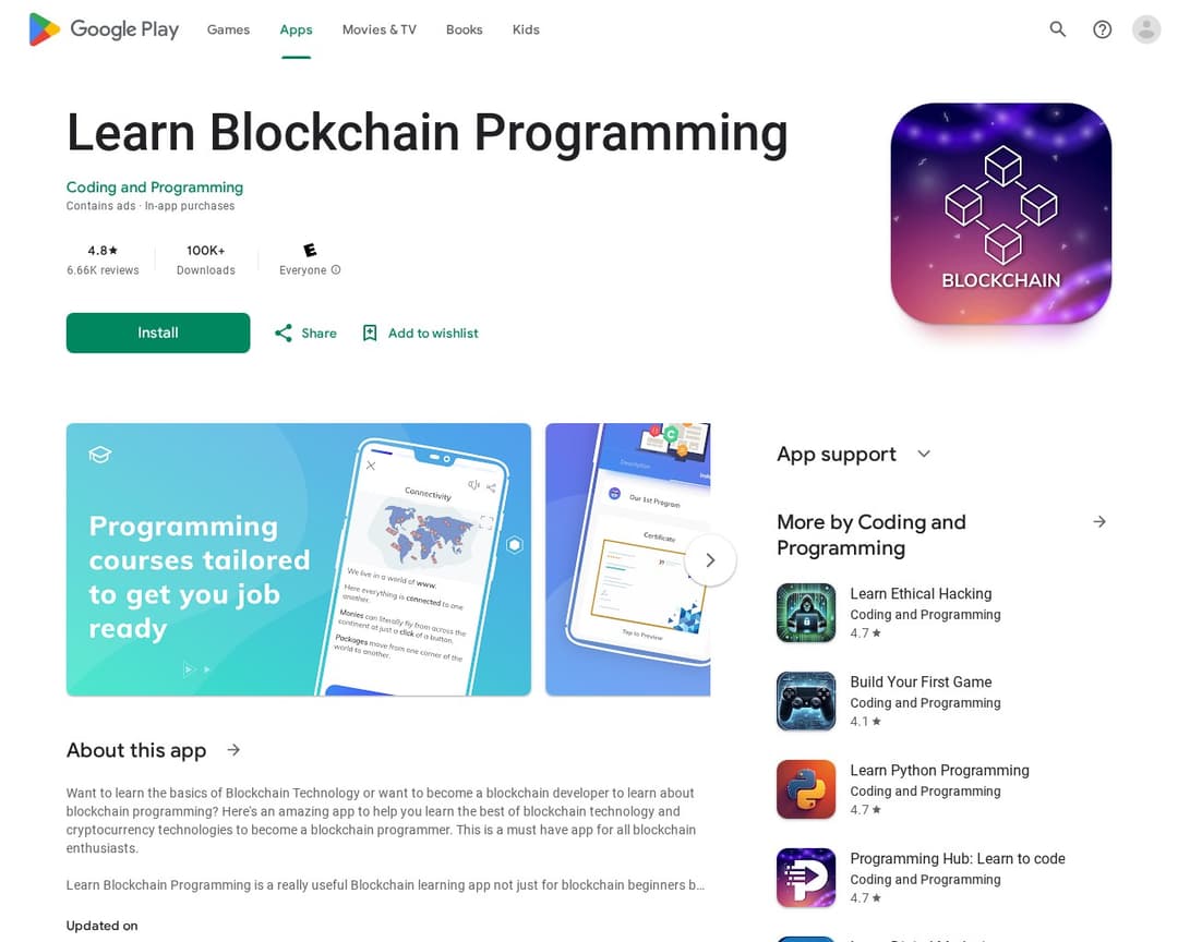 Learn Blockchain Programming