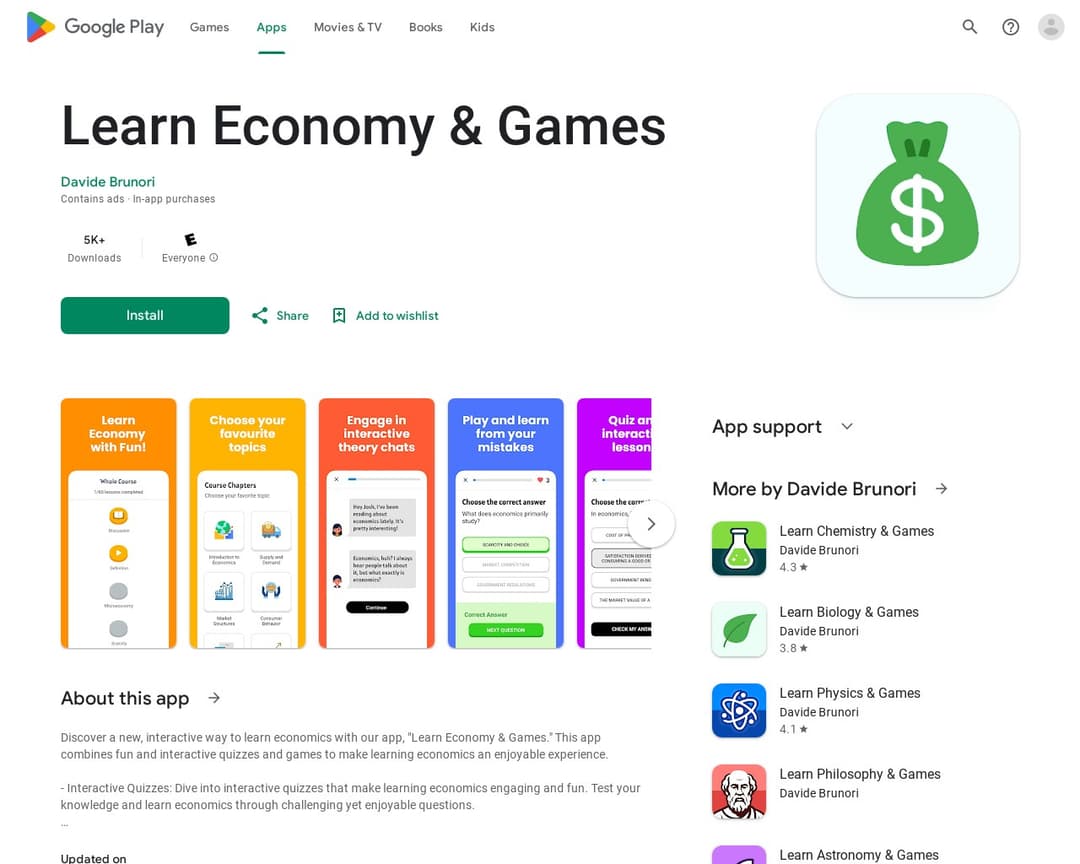 Learn Economy & Games