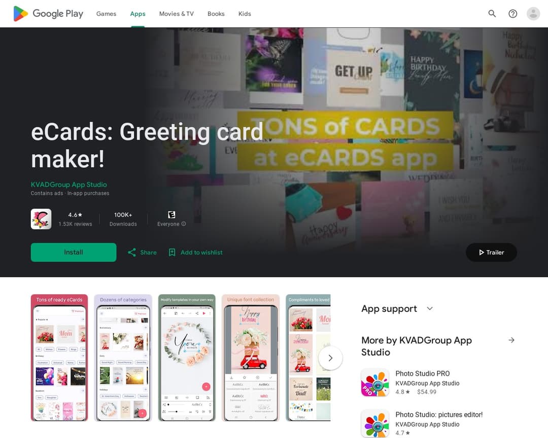 eCards: Greeting card maker!