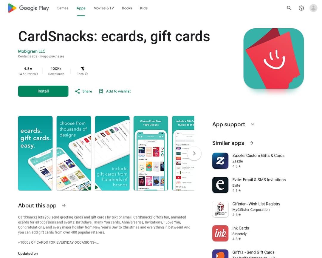CardSnacks