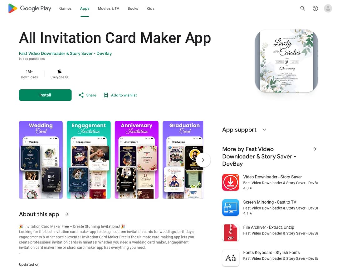All Invitation Card Maker App