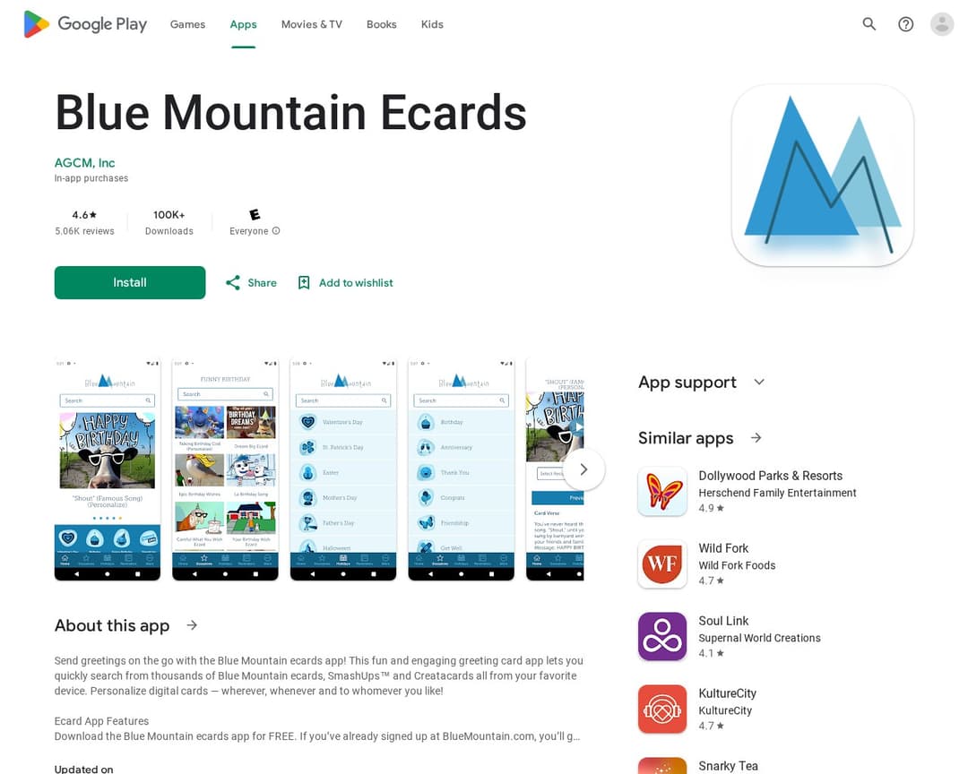 Blue Mountain Ecards