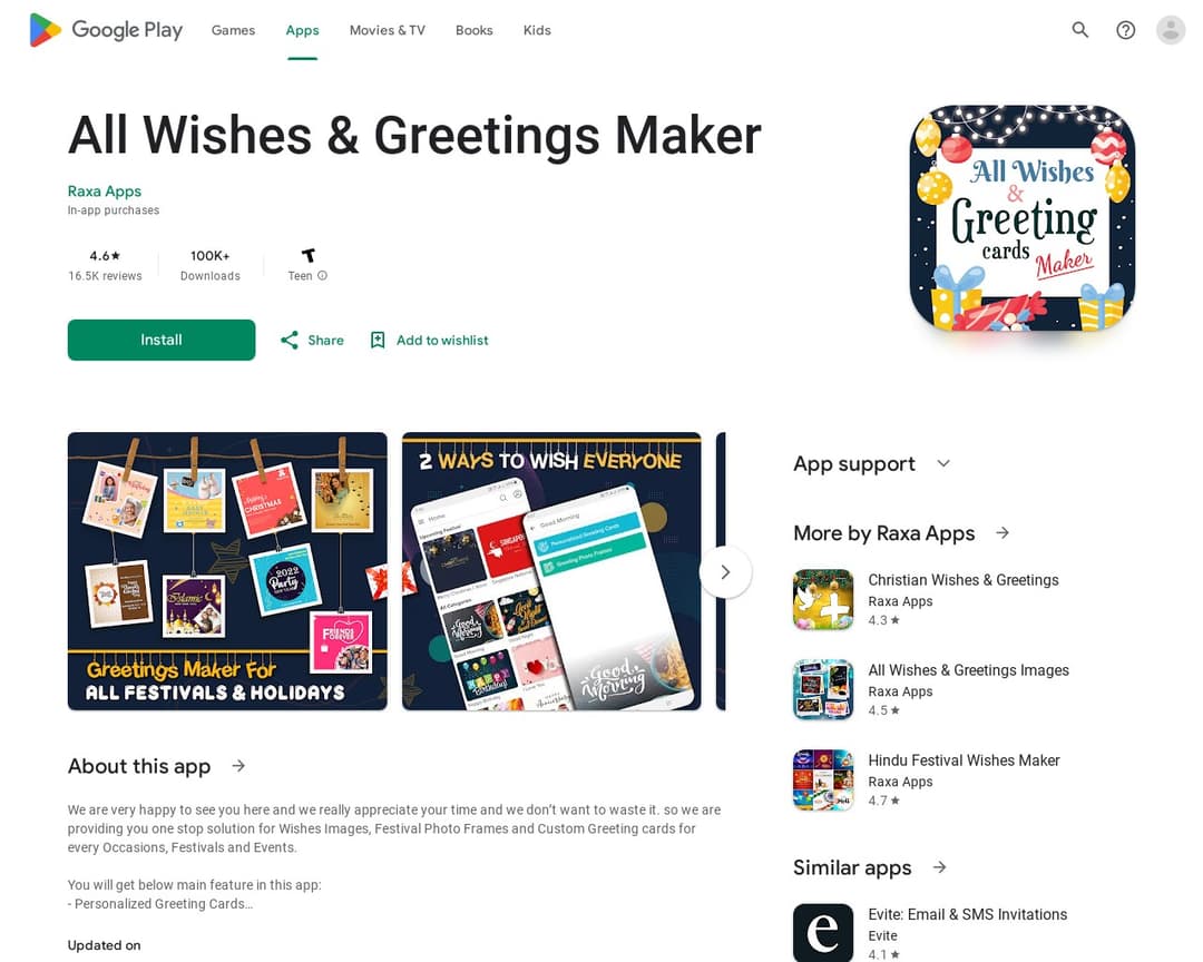 All Wishes & Greetings Maker