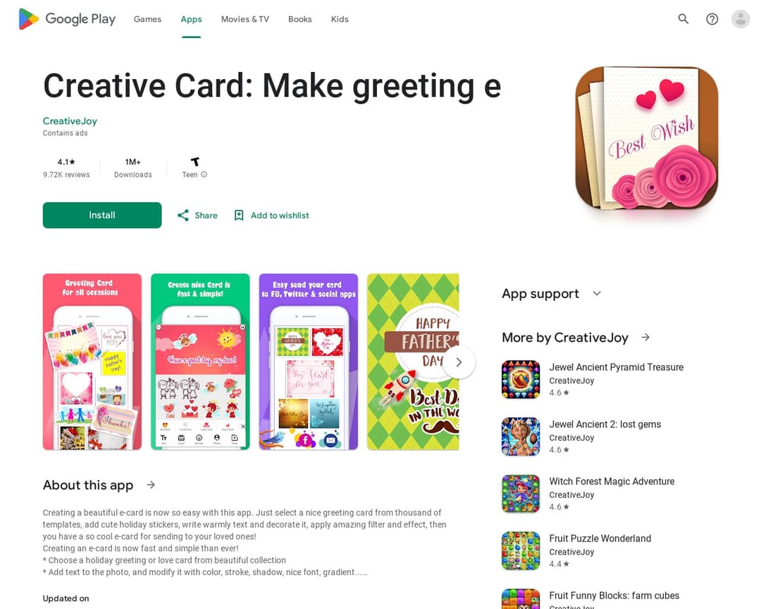 Creative Card: Make greeting e