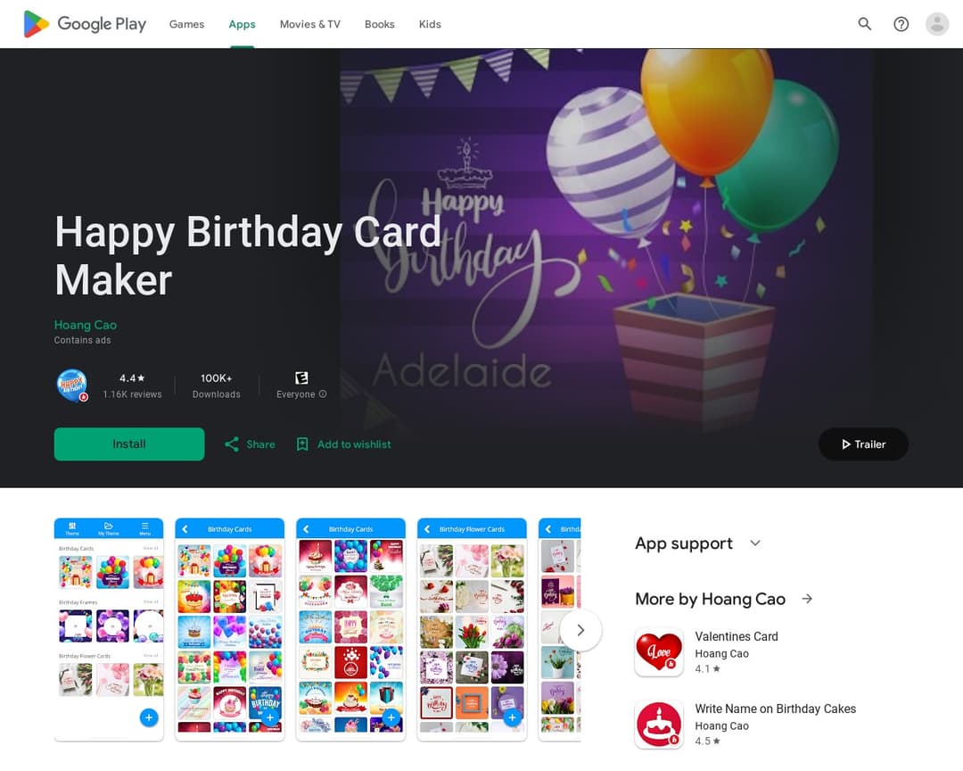 Happy Birthday Card Maker