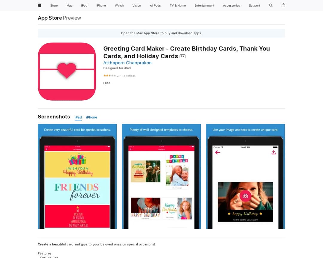 Greeting Card Maker - Create Birthday Cards, Thank You Cards, and Holiday Cards