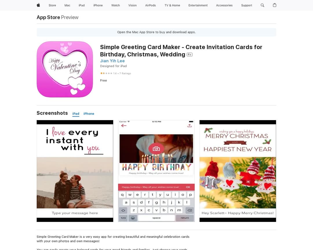 Simple Greeting Card Maker