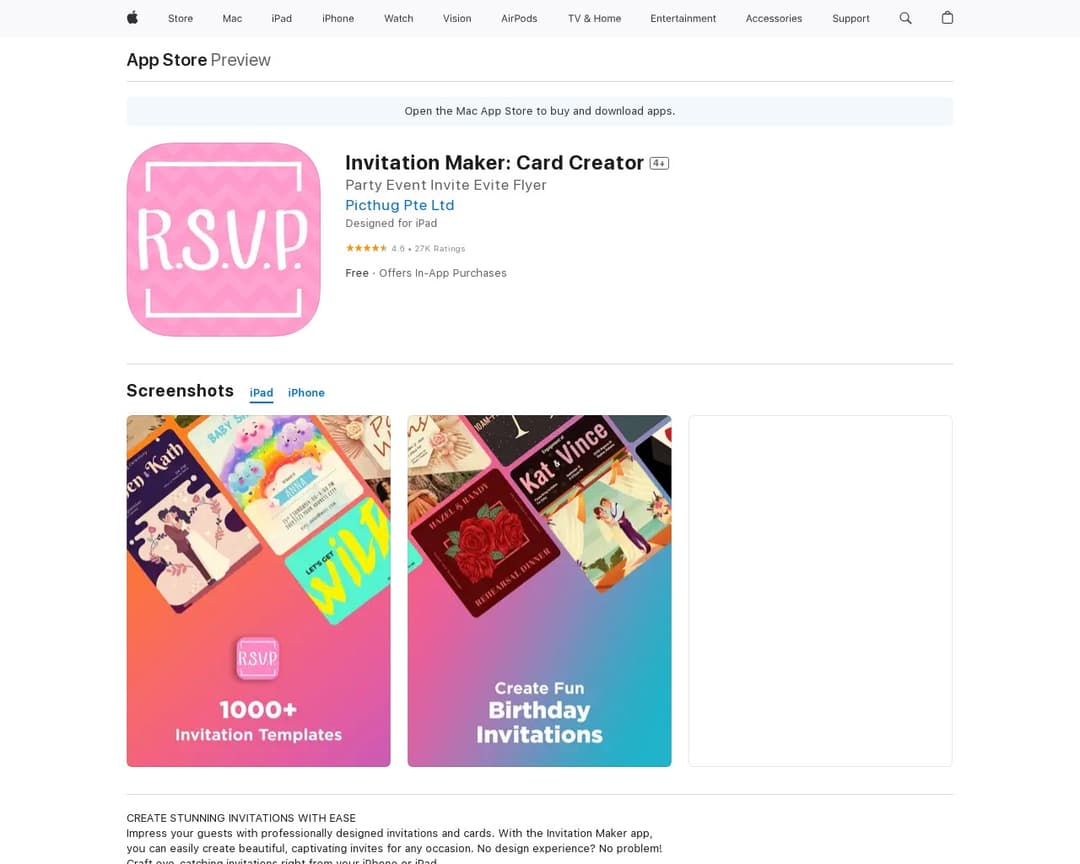Invitation Maker: Card Creator