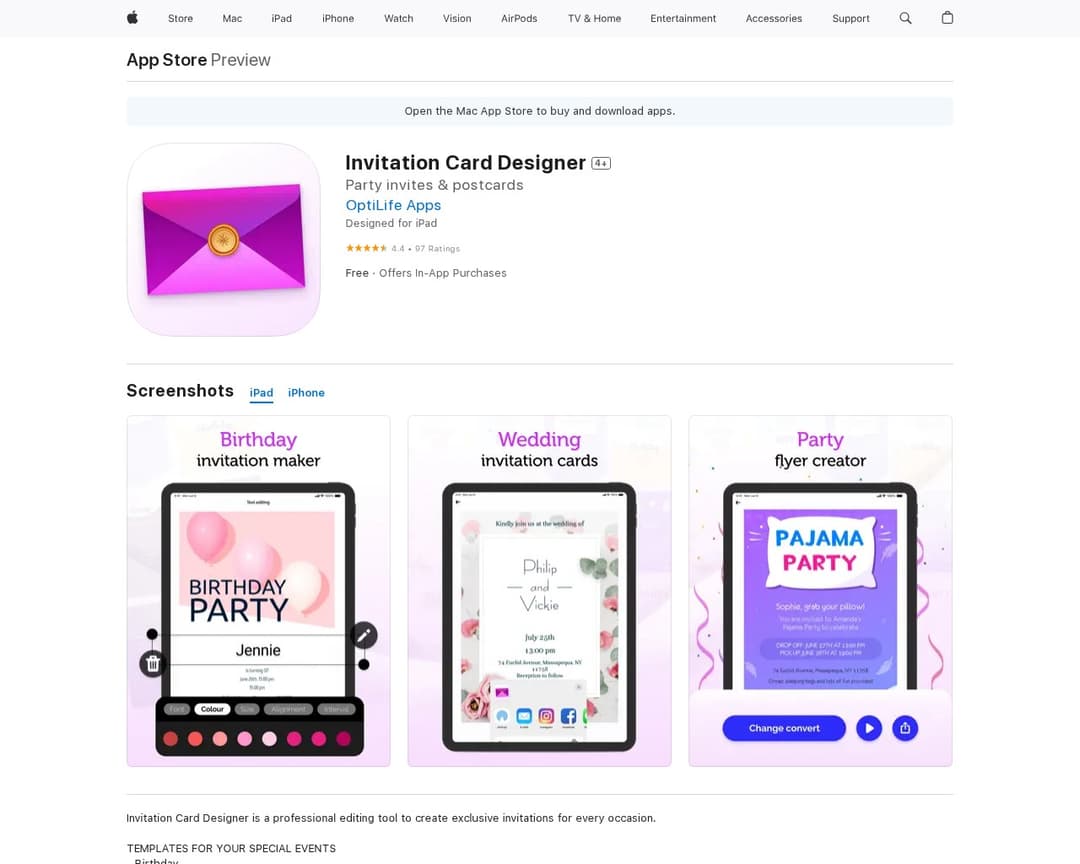 Invitation Card Designer