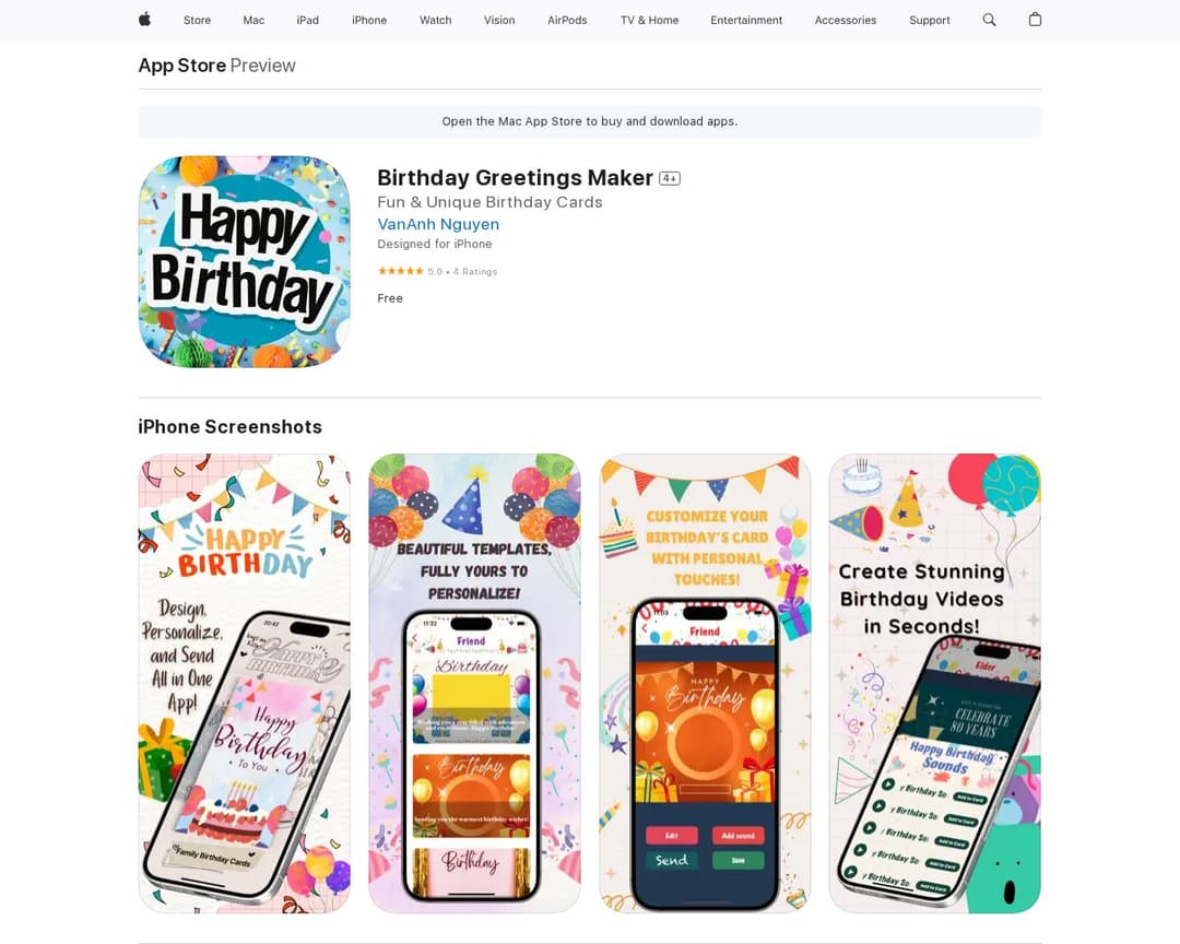 Birthday Greetings Maker