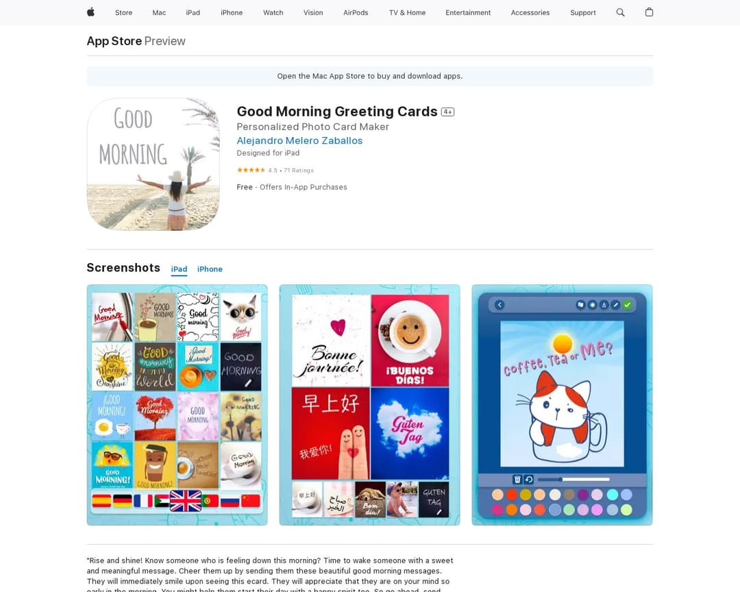 Good Morning Greeting Cards