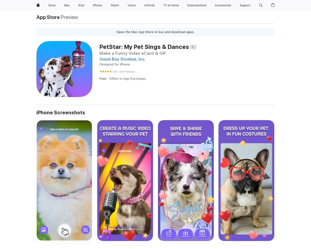 PetStar: My Pet Sings & Dances