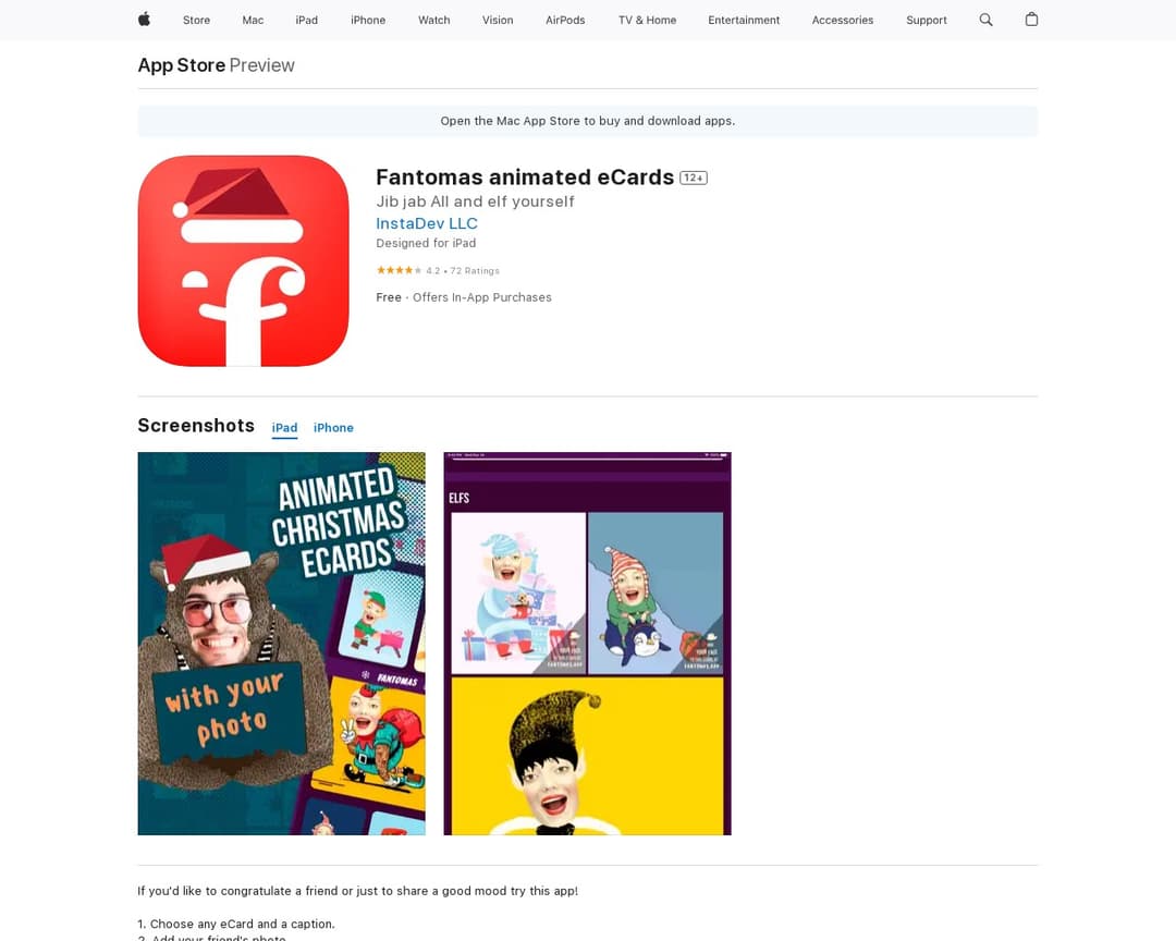 Fantomas animated eCards