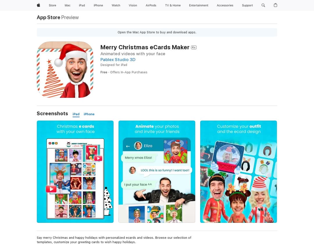 Merry Christmas eCards Maker