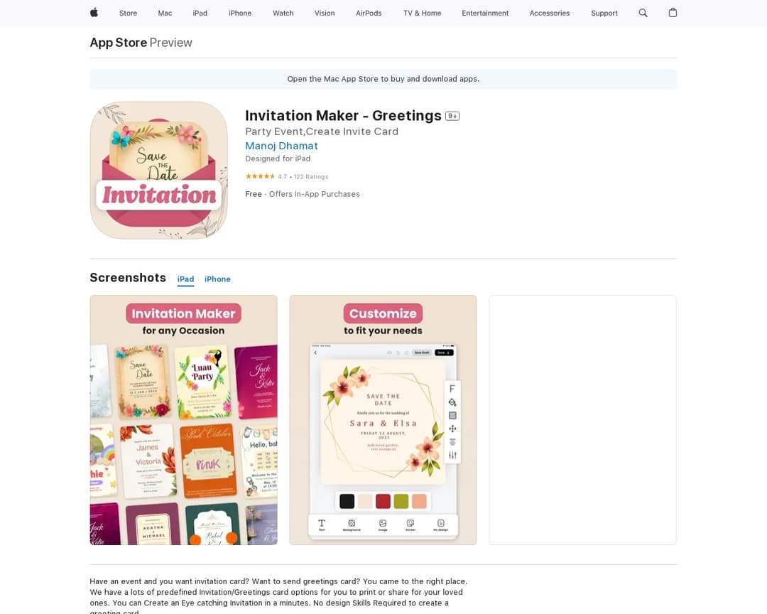 Invitation Maker - Greetings