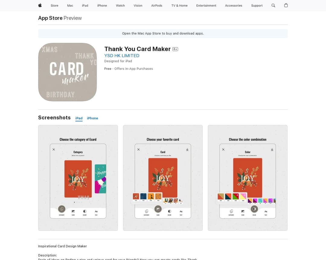 Thank You Card Maker