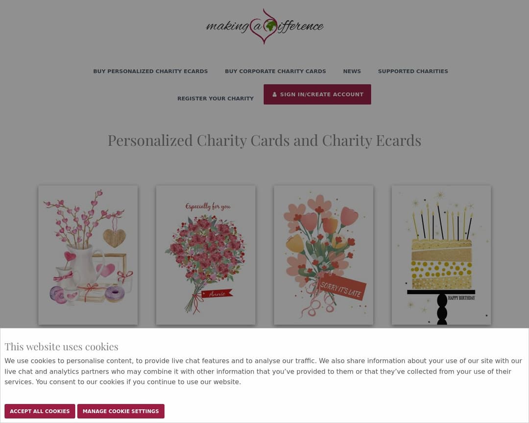 Making a Difference Cards