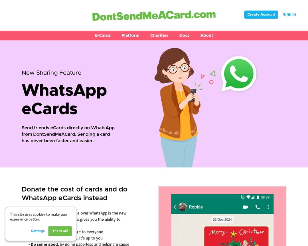 DontSendMeACard.com