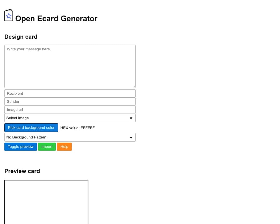 Open Ecard Generator