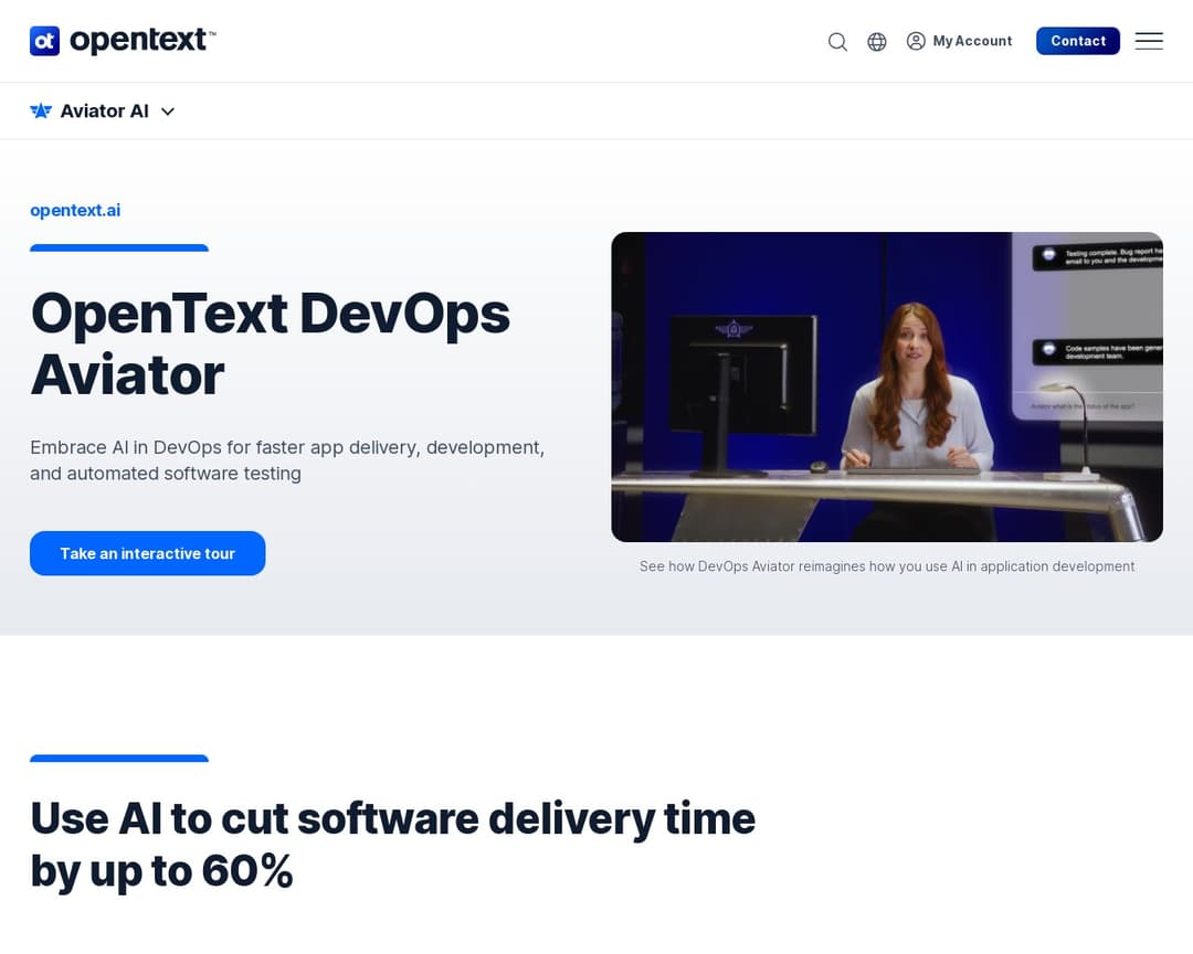 OpenText™ DevOps Aviator