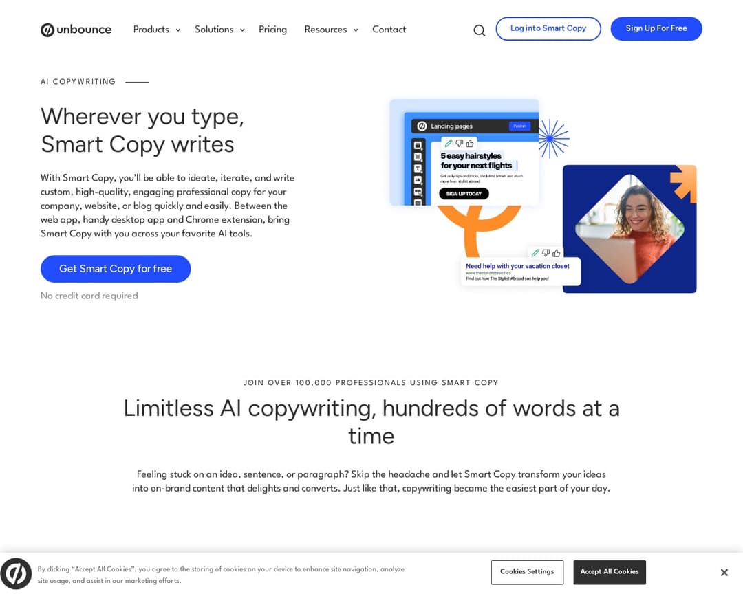 Unbounce Smart Copy