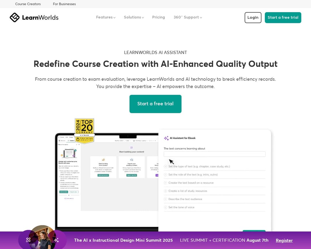 LearnWorlds AI Assistant
