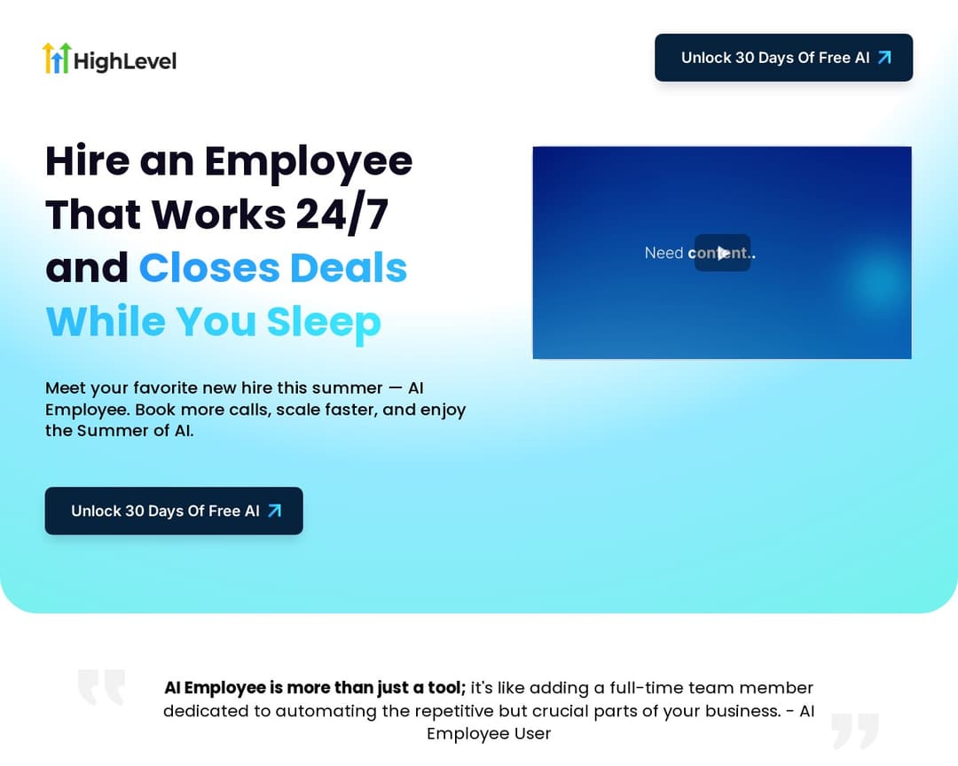 HighLevel’s AI Employee