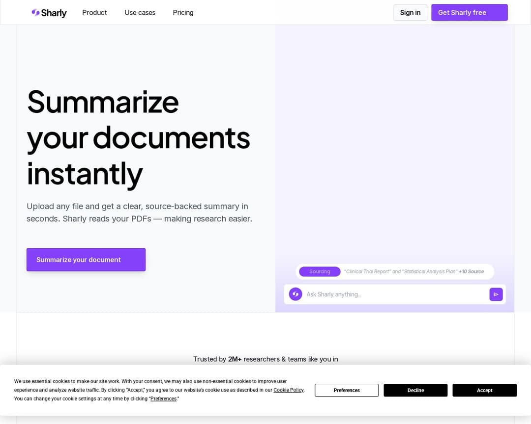 Sharly AI Summarizer