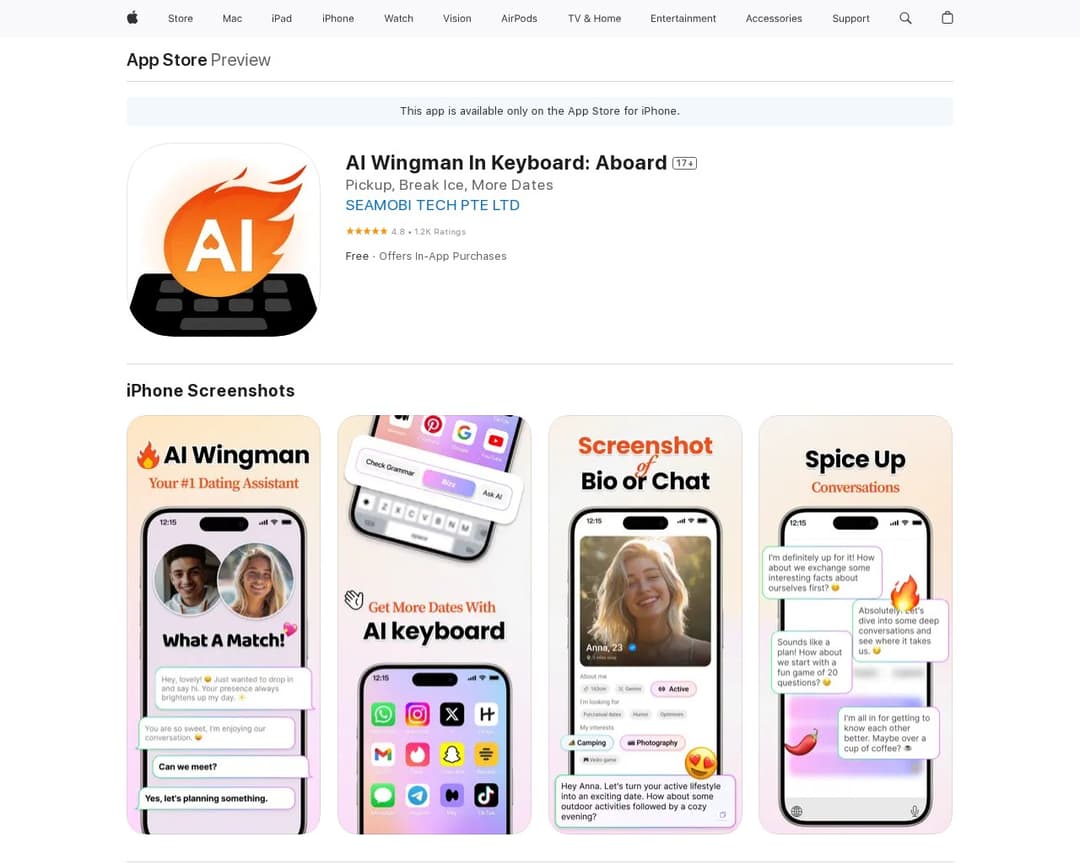 AI Wingman In Keyboard: Aboard