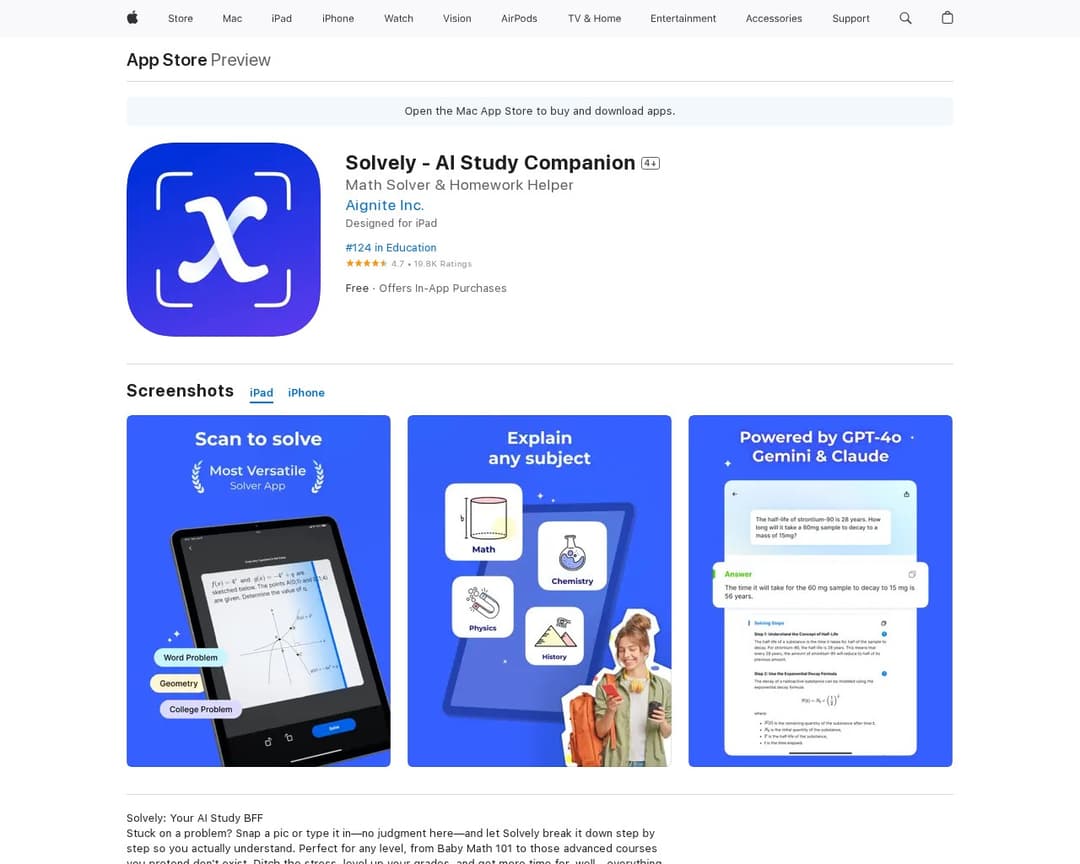 Solvely - AI Study Companion