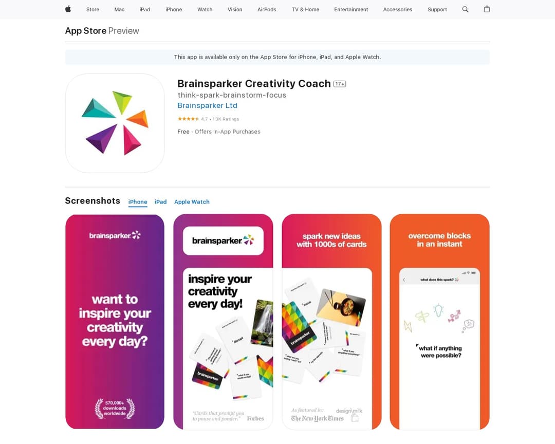 Brainsparker Creativity Coach