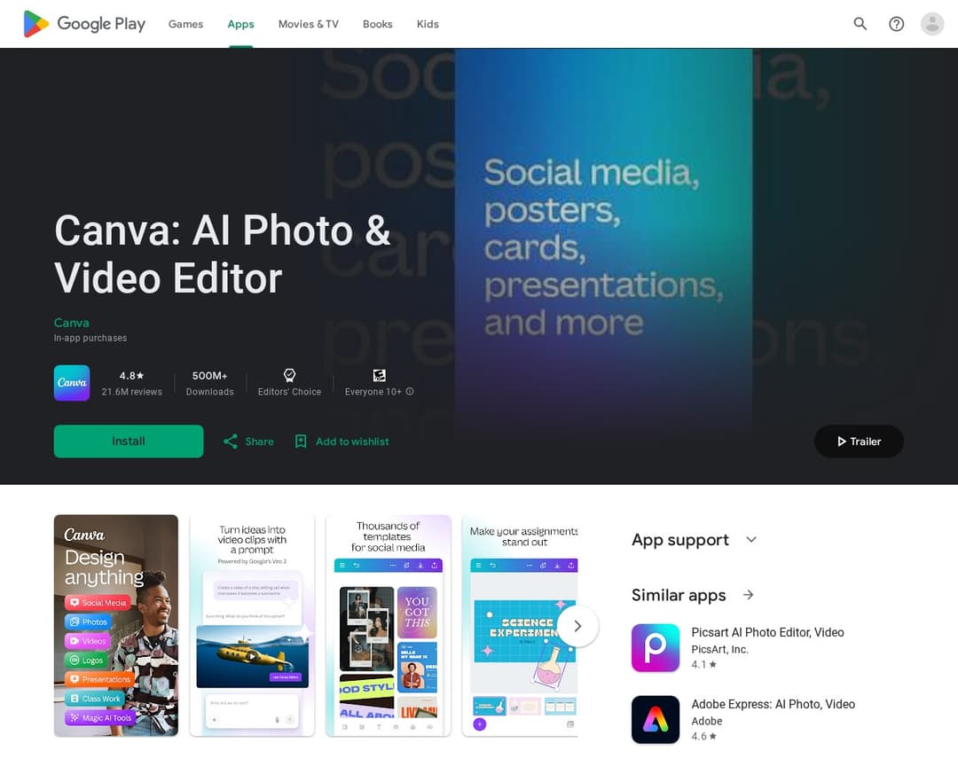 Canva: AI Video & Photo Editor