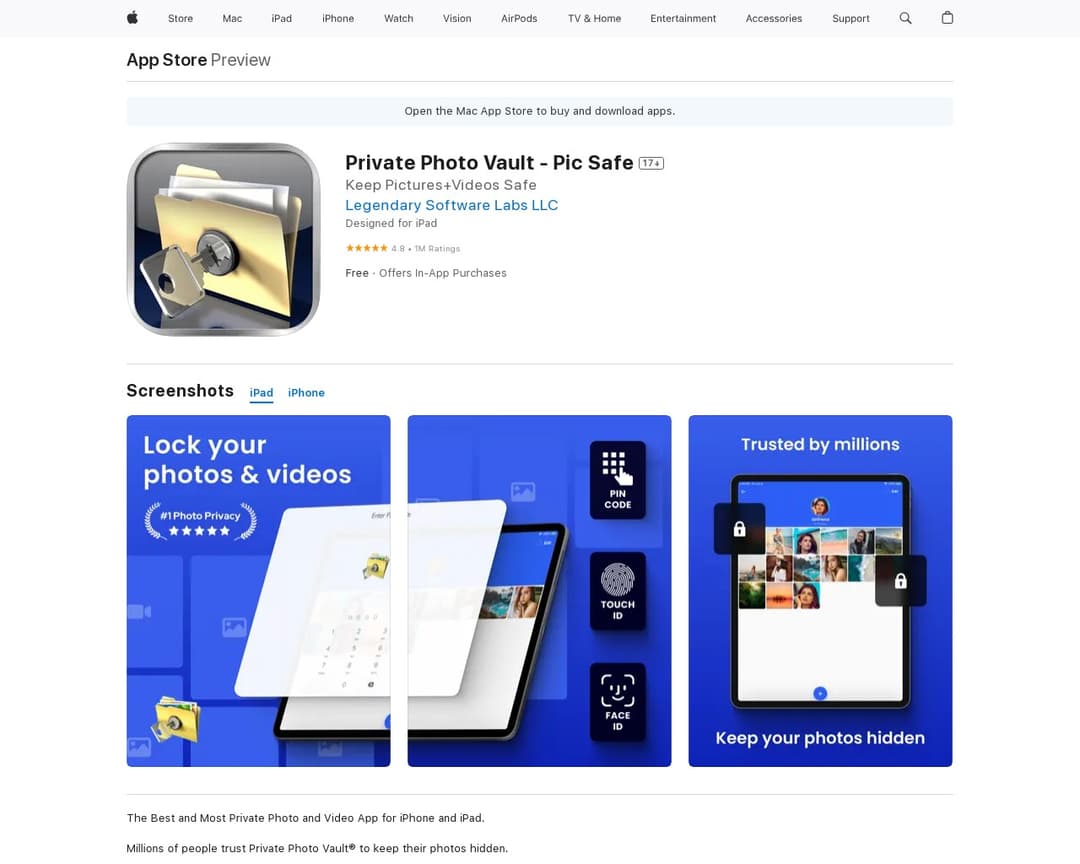 Private Photo Vault - Pic Safe