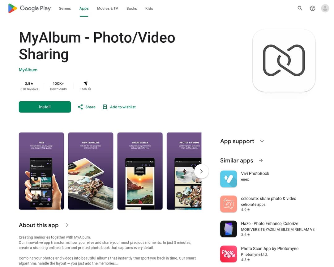 MyAlbum - Photo/Video Sharing